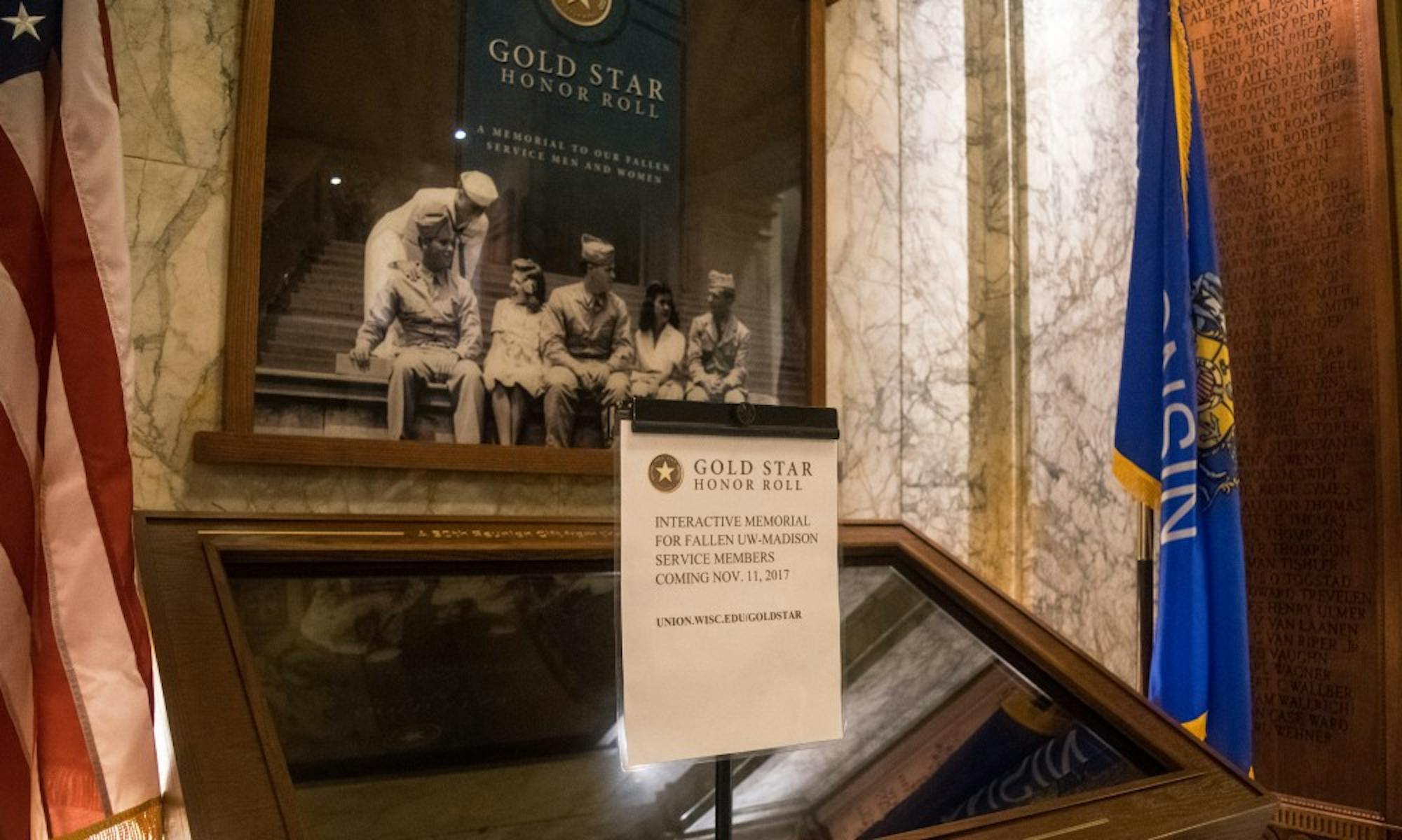 The new kiosk on the second floor of Memorial Union &mdash; which officially opens Saturday&nbsp;&mdash; will honor UW-Madison alumni who have died in battle.&nbsp;