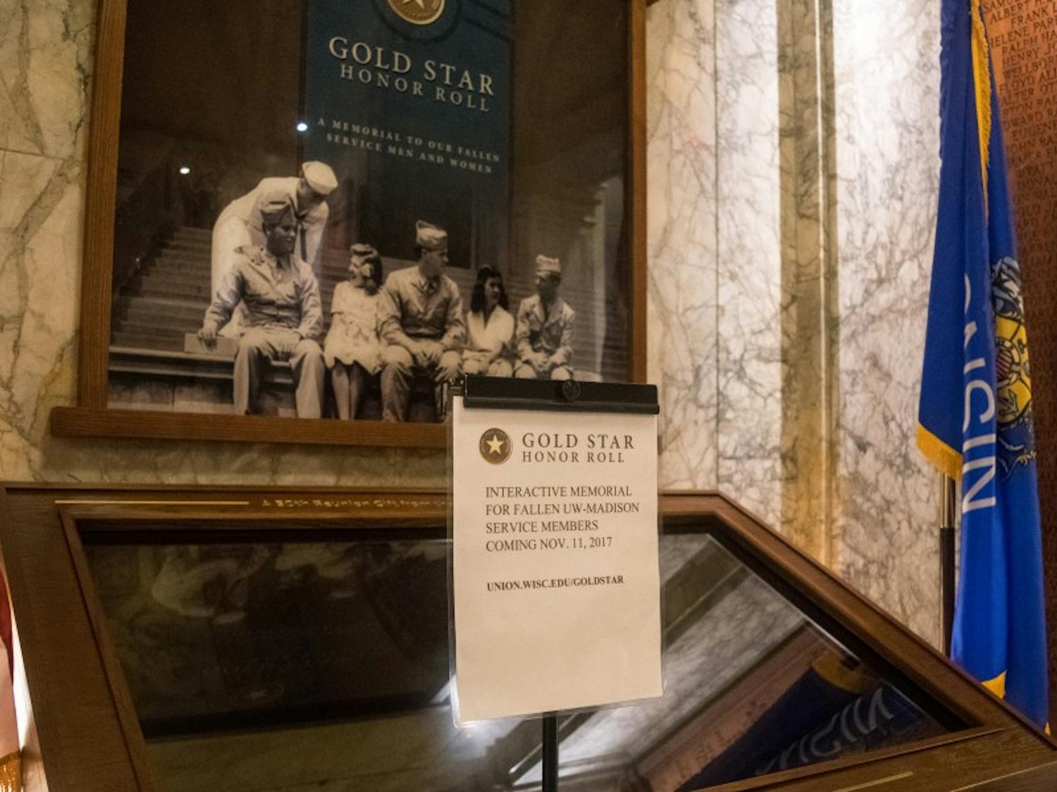 The new kiosk on the second floor of Memorial Union — which officially opens Saturday — will honor UW-Madison alumni who have died in battle. 