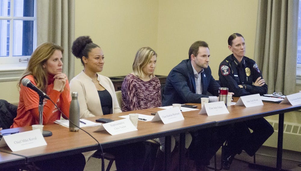 The Associated Students of Madison hosted a town hall with representatives from city, state and student governments along with campus law enforcement Wednesday to address student safety concerns.