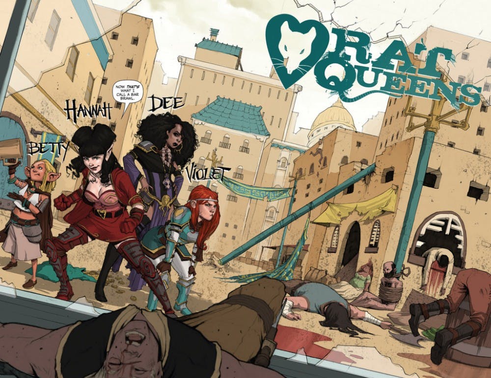 "Rat Queens"&nbsp;revolves around a group of foul-mouthed female mercenaries.&nbsp;
