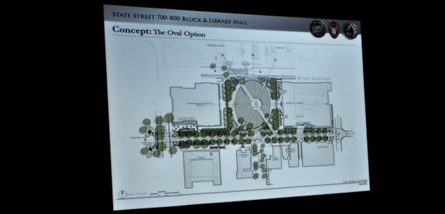 State Street, Library Mall redesign plan