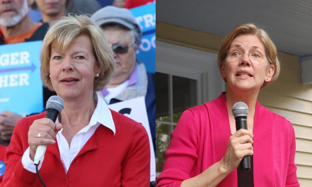 U.S. Sen. Elizabeth Warren rallied for Tammy Baldwin’s reelection campaign in Madison and Milwaukee ahead of Tuesday’s election.