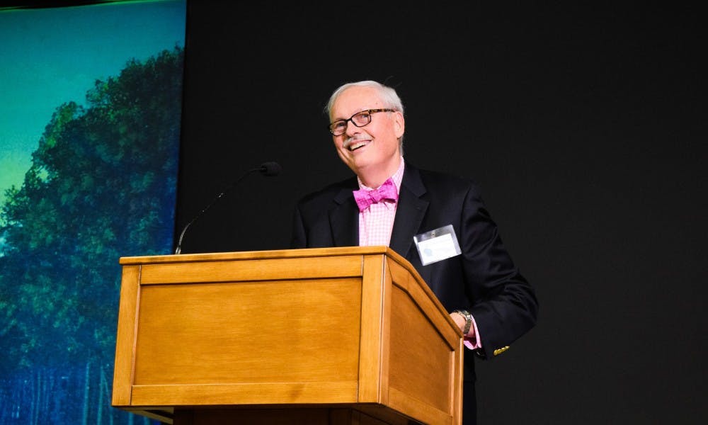 Civic leader Dick Wagner discussed how UW-Madison has supported discussions of the LGBT community since the 1940s.