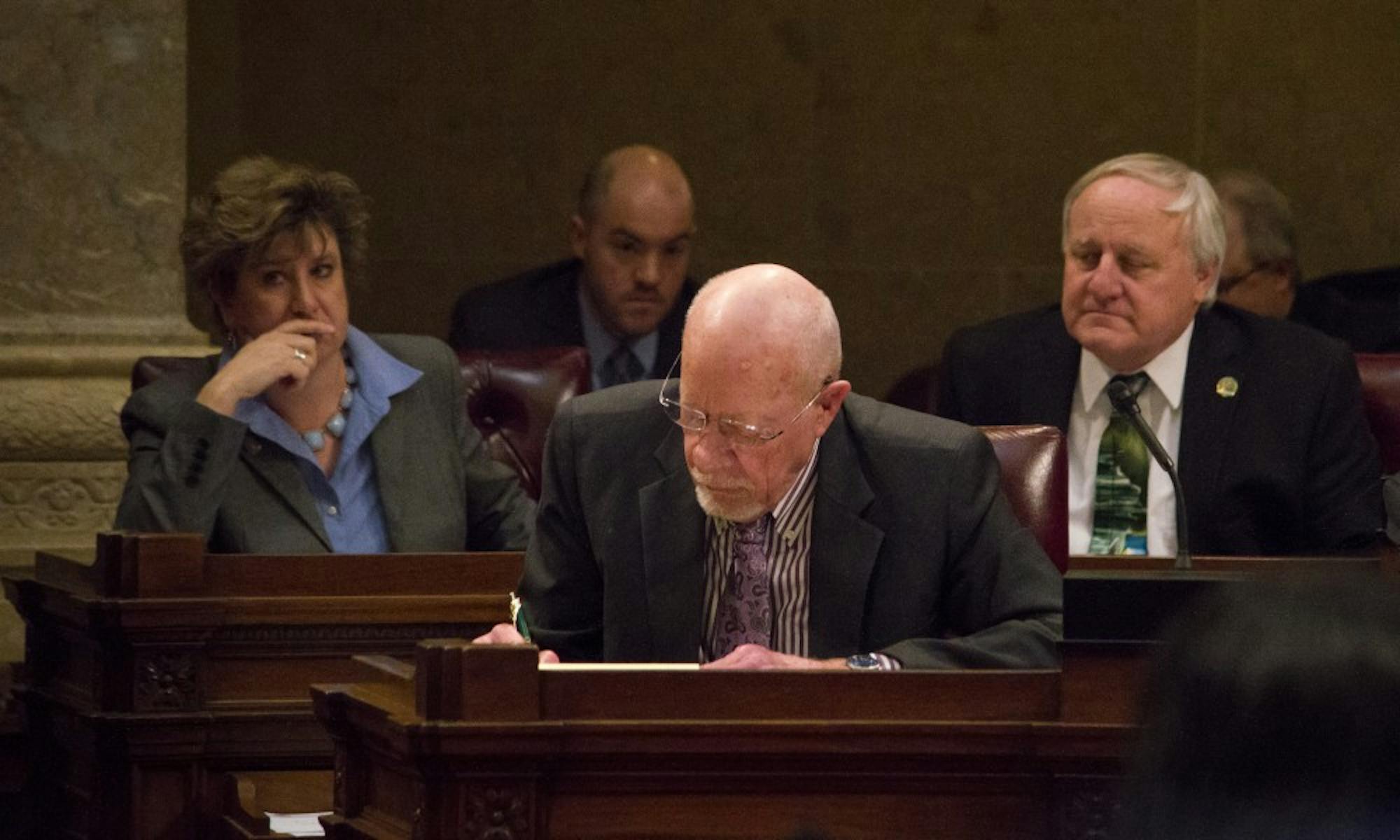 The state Senate approved scores of bills, including a college affordability package, in its last floor period of the session Tuesday.