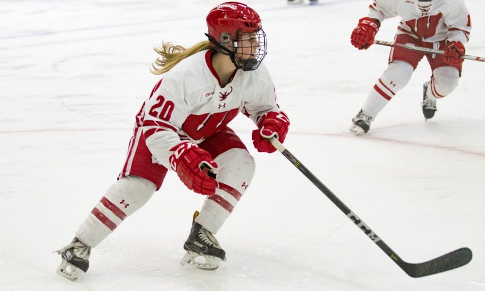 Sophomore Brette Pettet was one of three underclassmen to score for Wisconsin with multiple top seniors unavailable because of international competition.