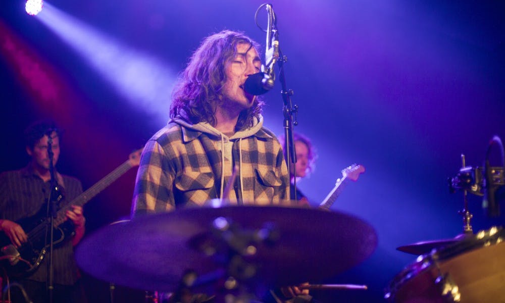 Lead vocalist of Whitney,&nbsp;Julien Ehrlich, crooned his signature falsetto at the Majestic Theatre on Wednesday.