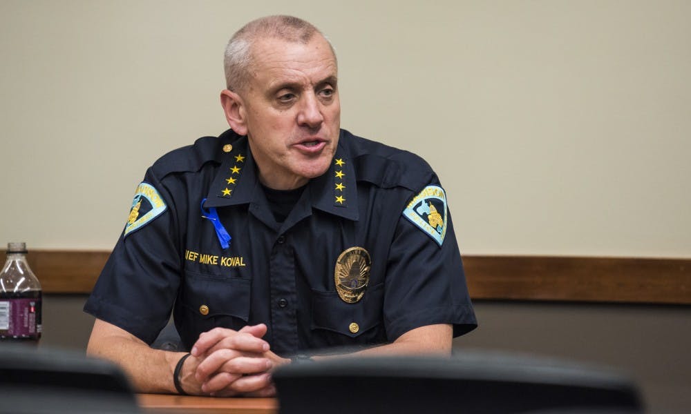 In his quarterly report, MPD Chief Mike Koval highlighted an increase in gunshot incidents and heroin overdoses compared to the first quarter of 2017.&nbsp;