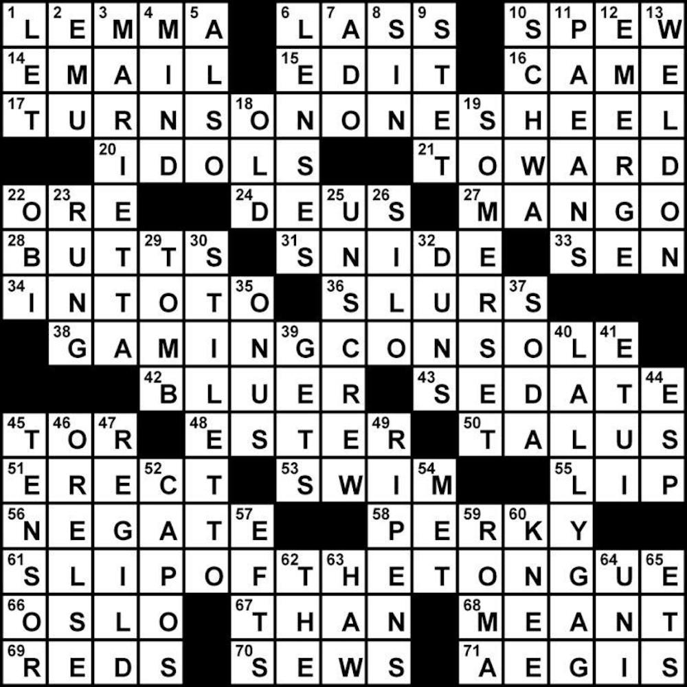 Crossword Solution - 02/15/2013