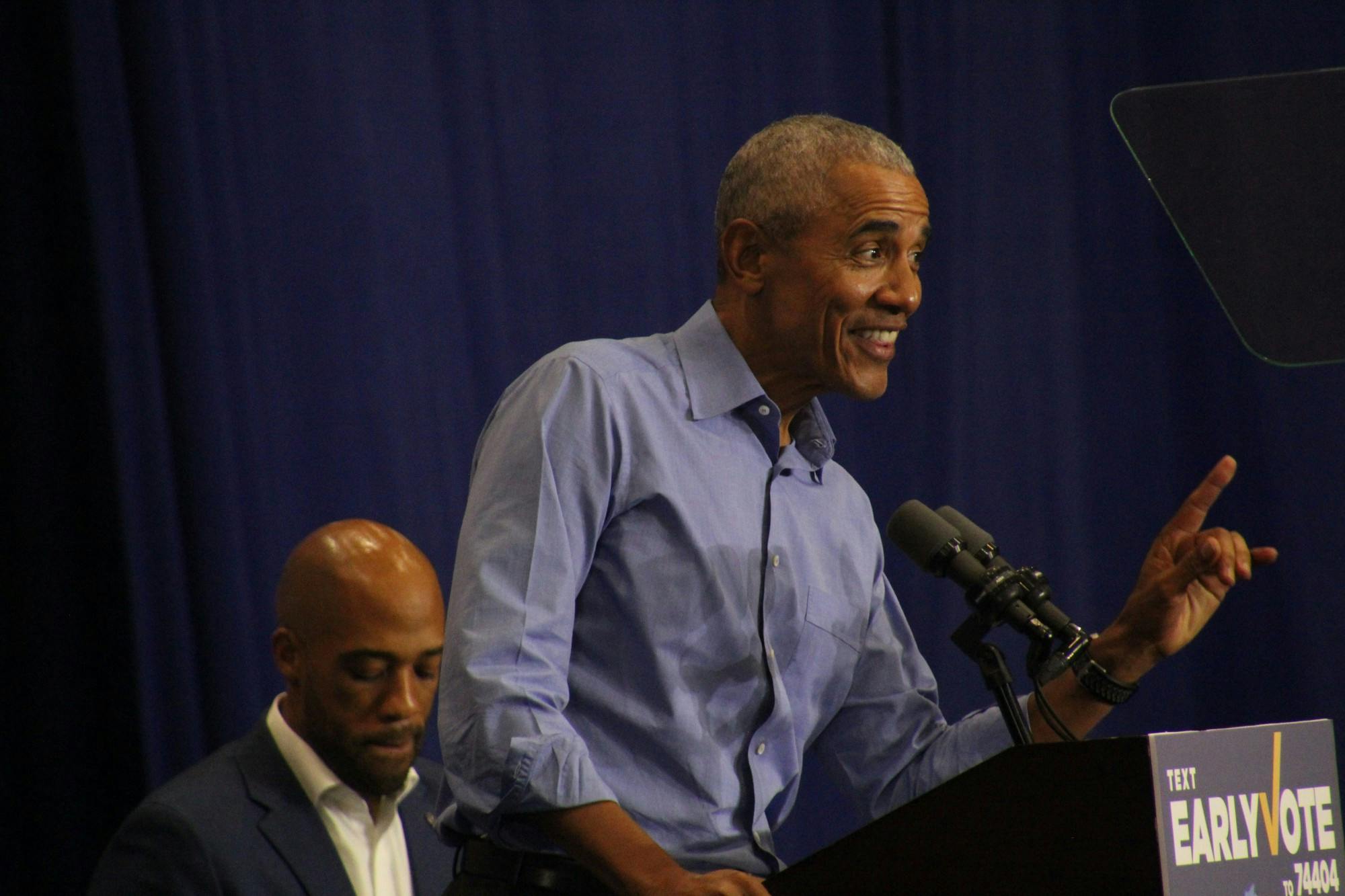 Drake White-Bergey Democratic Party Rally Barack Obama.JPG