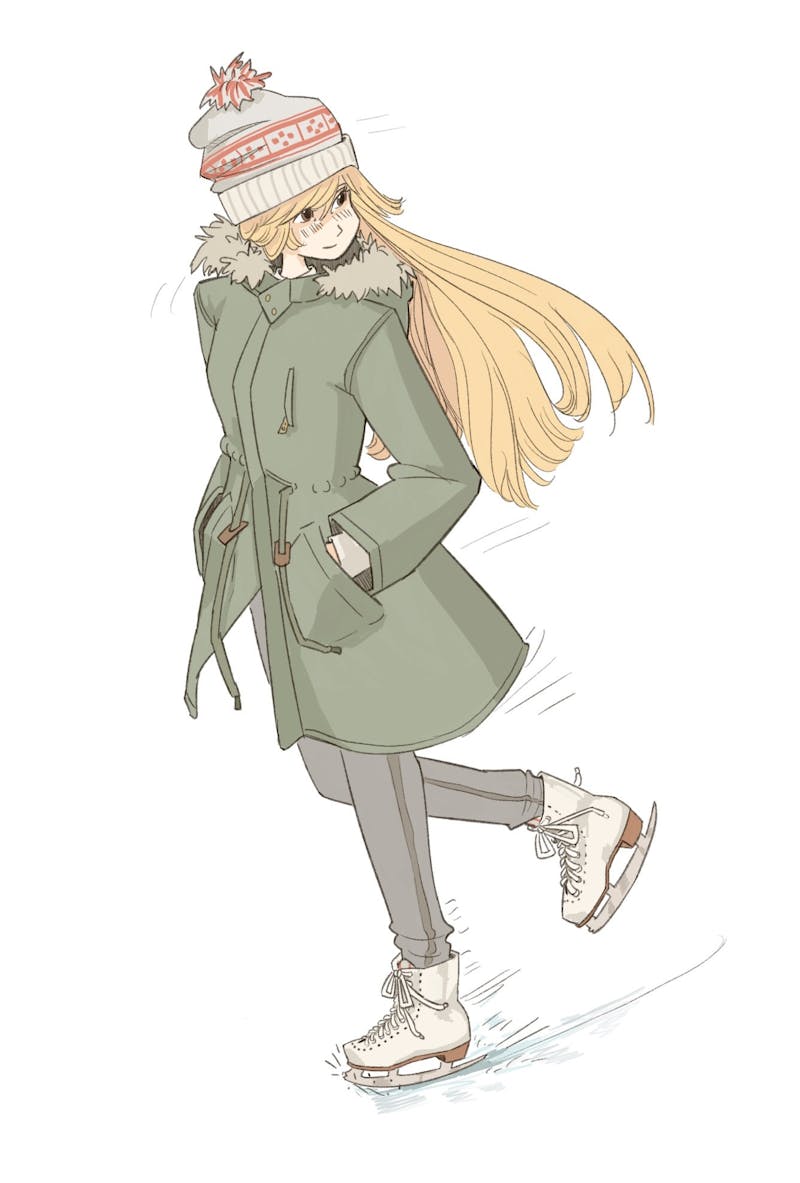 Try to enjoy the cold weather by throwing on a pair of skates and going ice skating! 