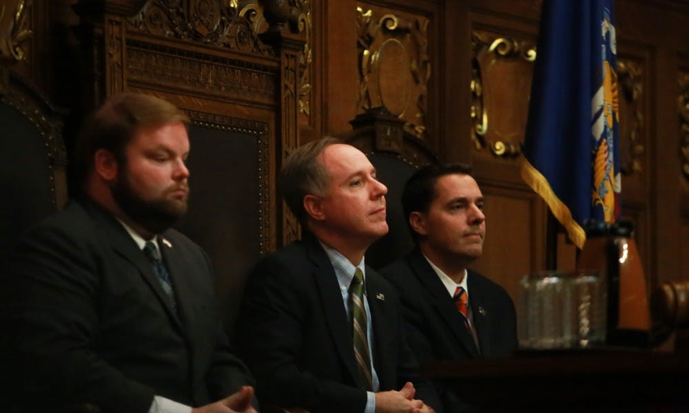As part of a&nbsp;session while Gov. Scott Walker remains in office, GOP leaders aim to pass a series of reforms this week to significantly disempower newly-elected state Democrats as well as boost their electoral chances down the road.