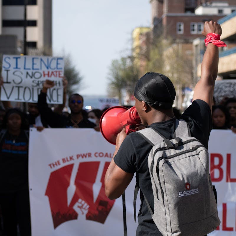 PHOTOS: The Blk Pwr Coalition of UW-Madison leads "Call To Action" rally against UW's response to racist video 