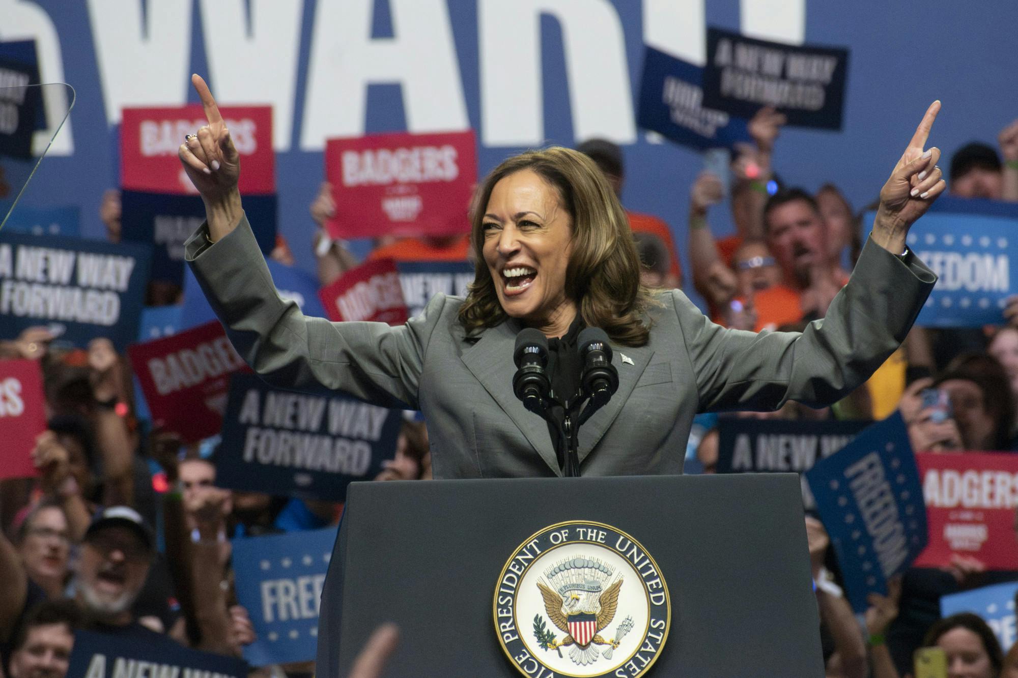 PHOTOS: Alliant Energy Center Kamala Harris rally, September 2024