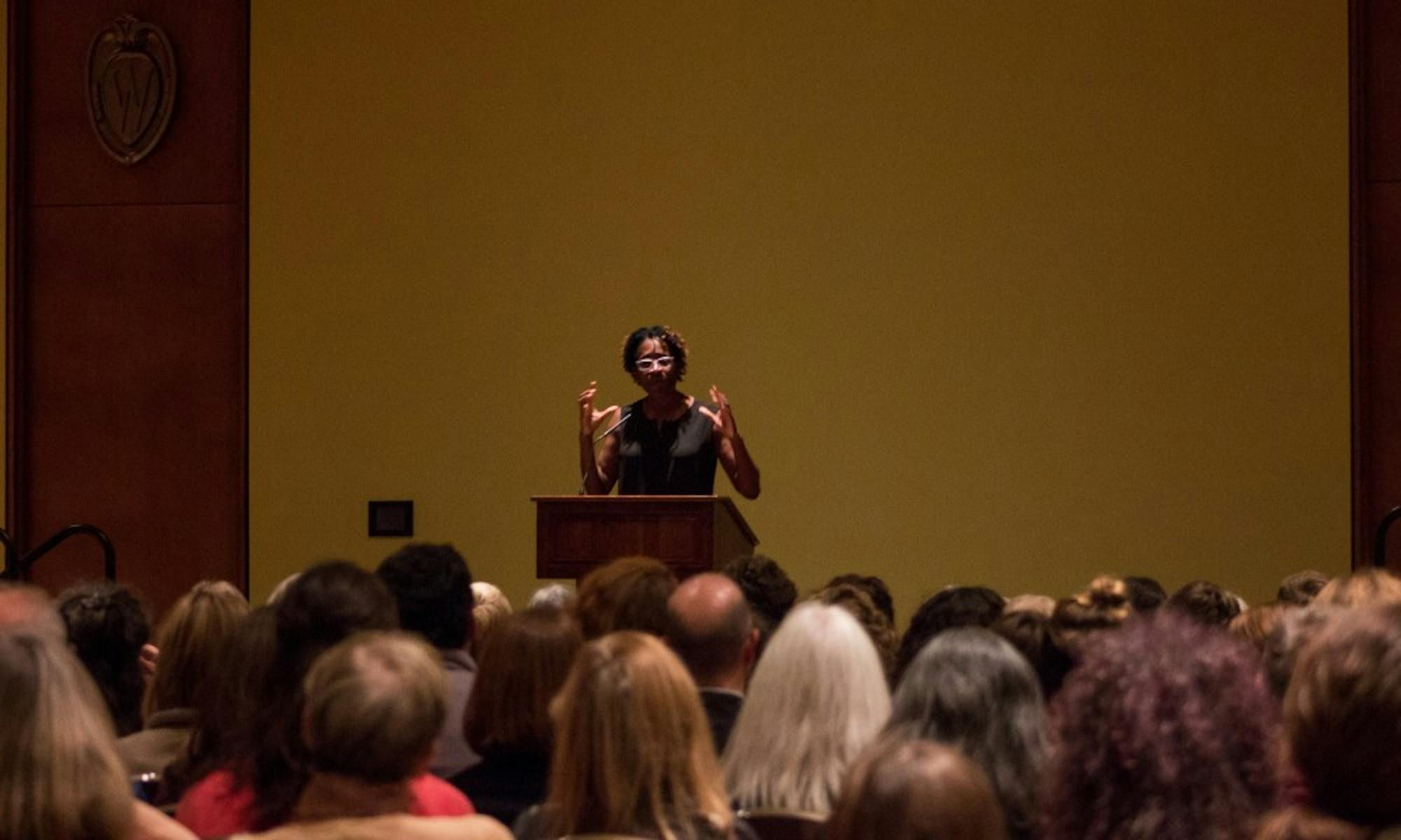 Author Jacqueline Woodson discssued how she thought about her own identity, especially as a female of color, while writer her award-winning books.