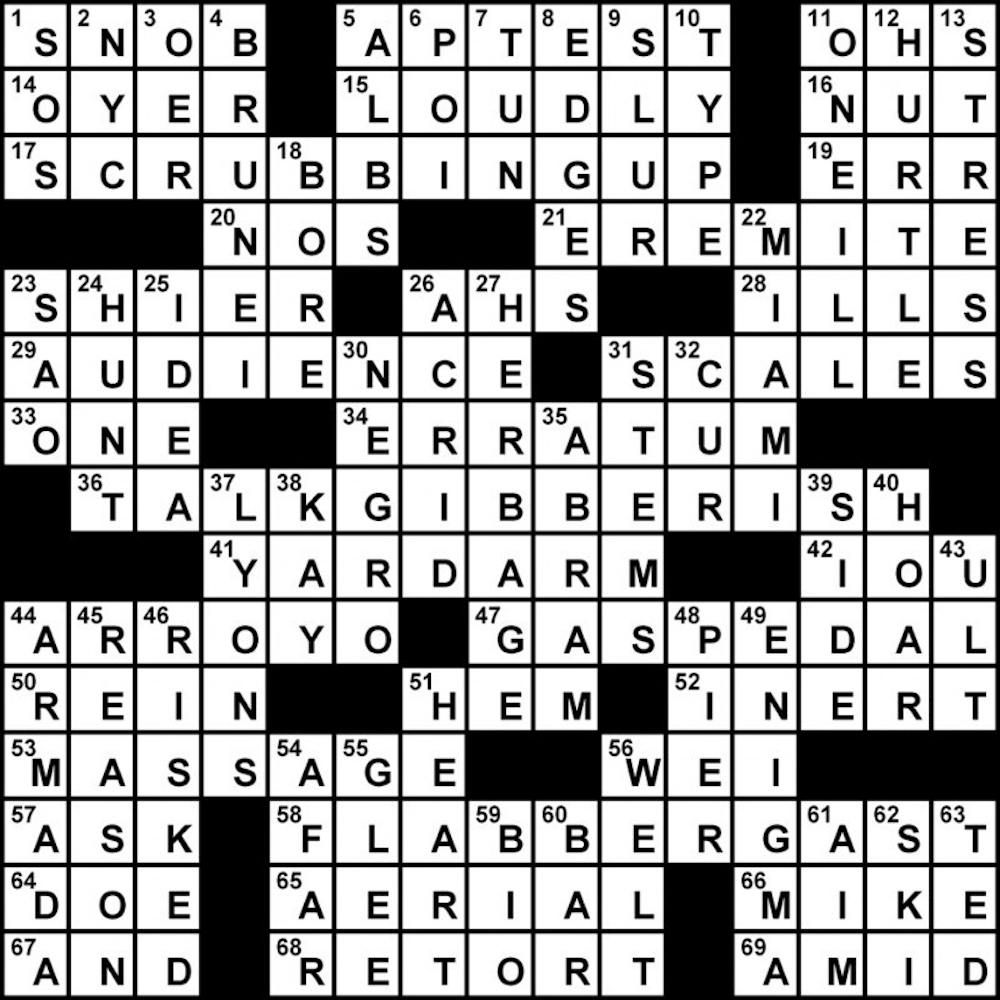 Crossword Solution - 03/07/2012