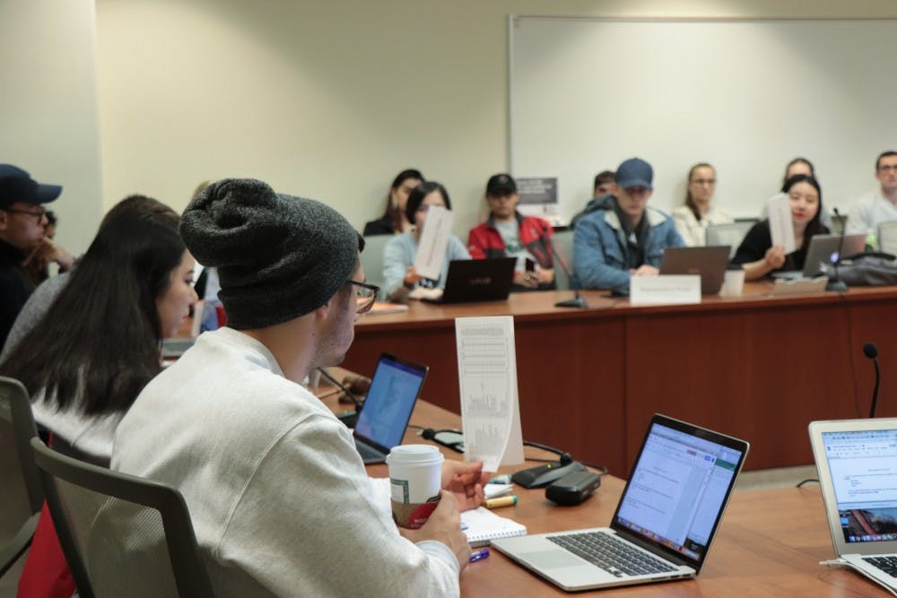 Student Services Finance Committee voted to eliminate salaries for Grant Allocation Committee representatives&nbsp;in a meeting Monday.