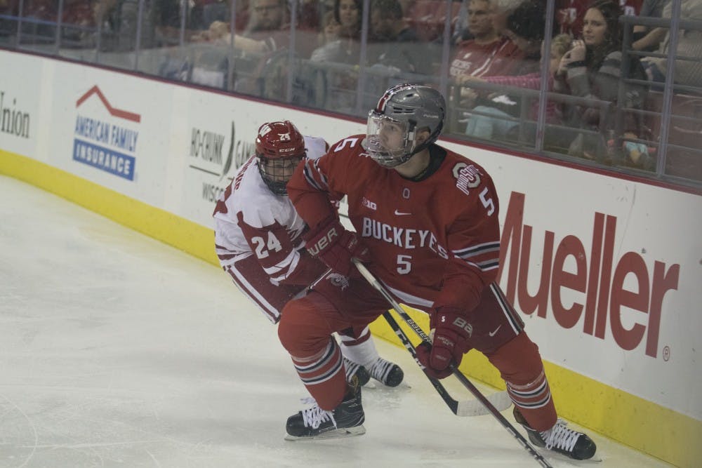Sophomore forward Sean Dhooghe has scored five goals this year to lead a scoring explosion by Wisconsin’s underclassmen.
