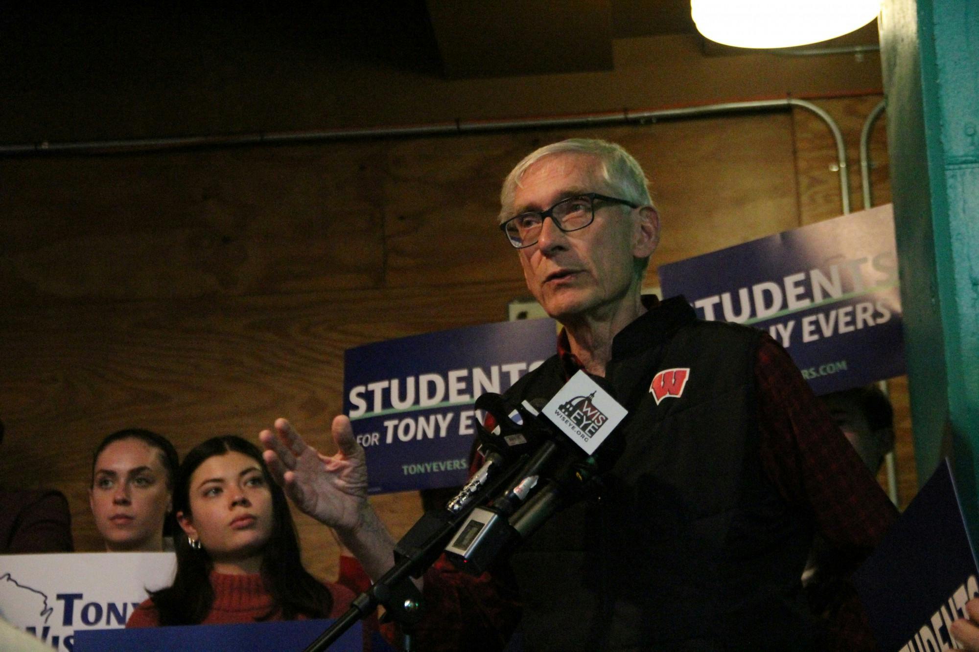 Gavin Escott Governor Tony Evers Colectivo Coffee College Democrats Dems.JPG