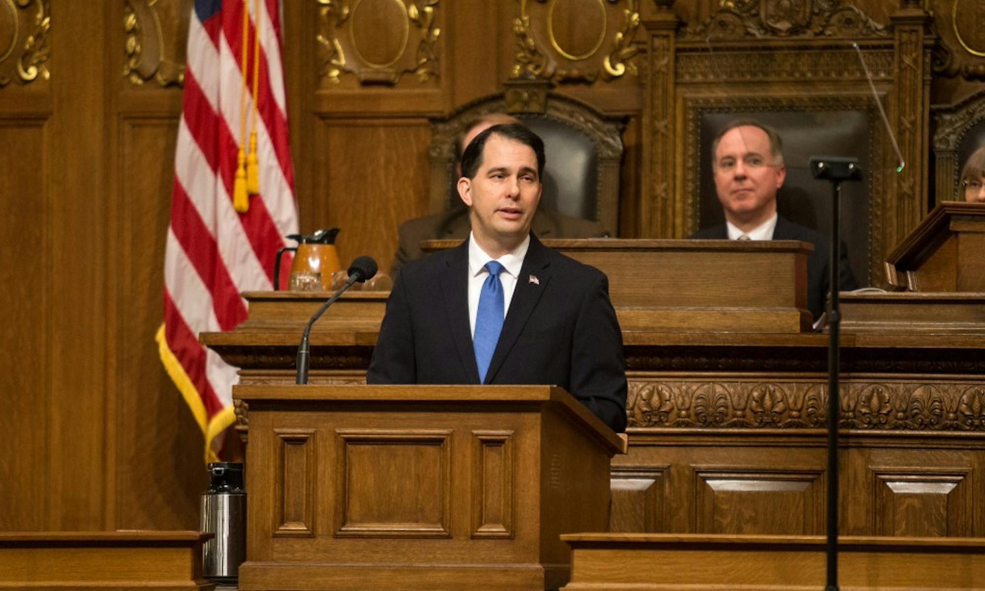 After multiple wins for Wisconsin Democrats, Gov. Walker expressed concern for a “blue wave” hitting the state.