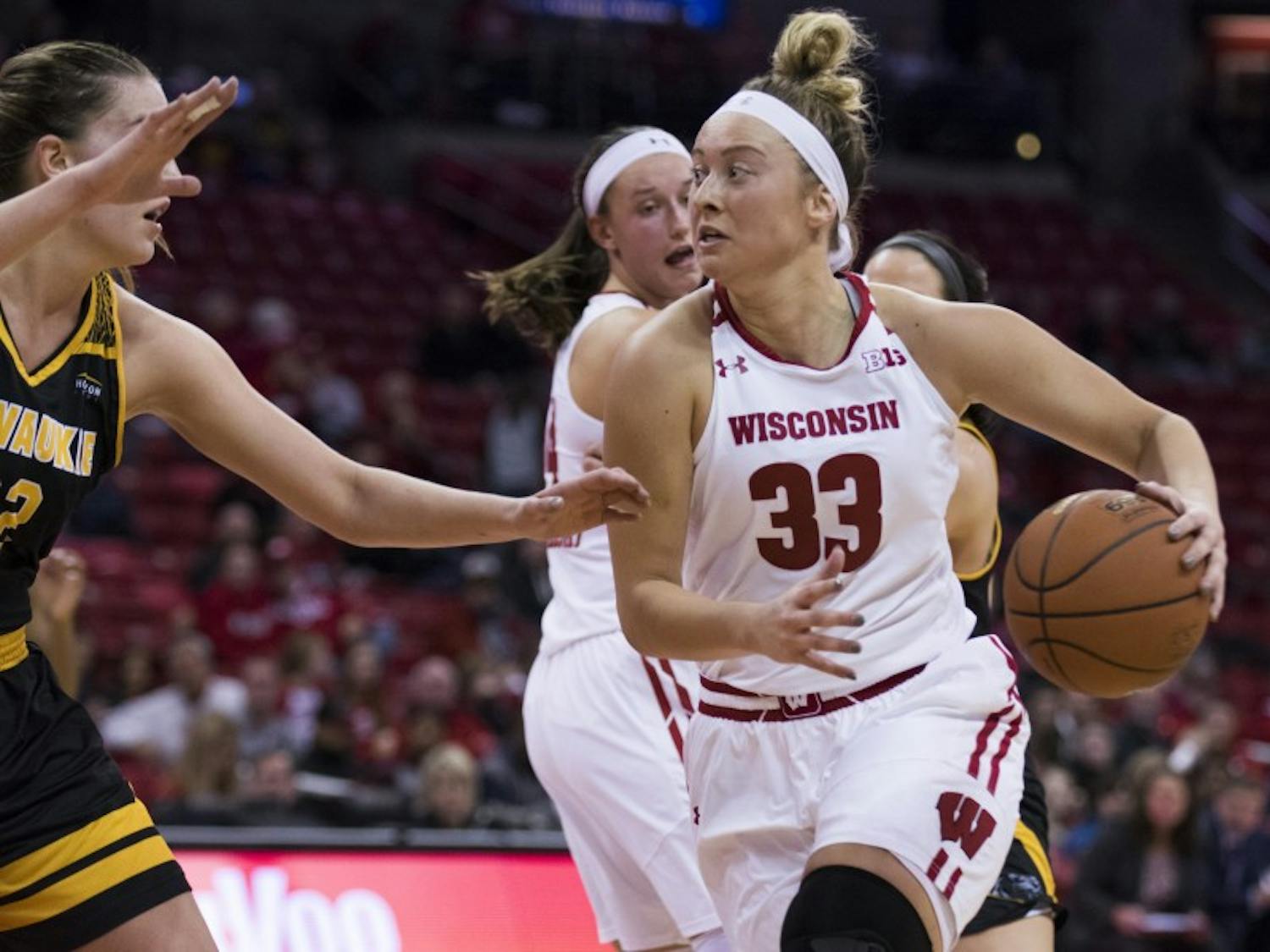 Courtney Fredrickson had a double-double last time out against Minnesota. As a team, though, UW is looking for better success Wednesday night.&nbsp;