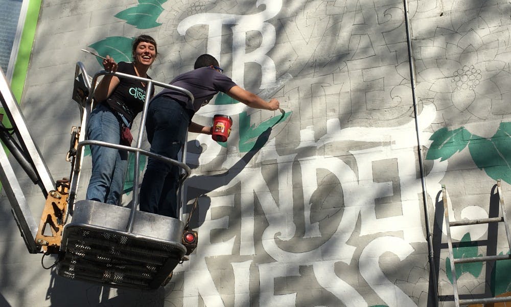 Henrique Nardi and two painters completed a mural of 1960s soul singer Otis Redding this week.