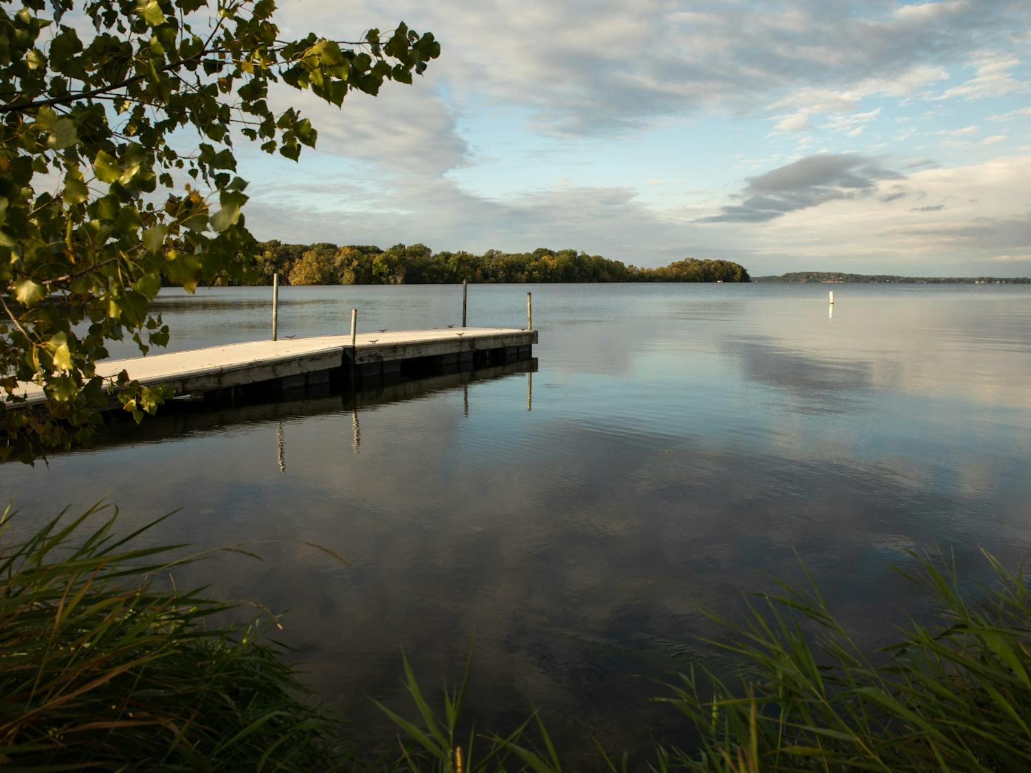 Photo of a pier on Lake Mendota.