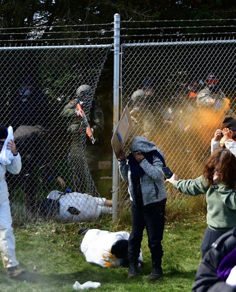 Police tear-gas, deploy non-lethal weapons on animal activists at Ridglan Farms
