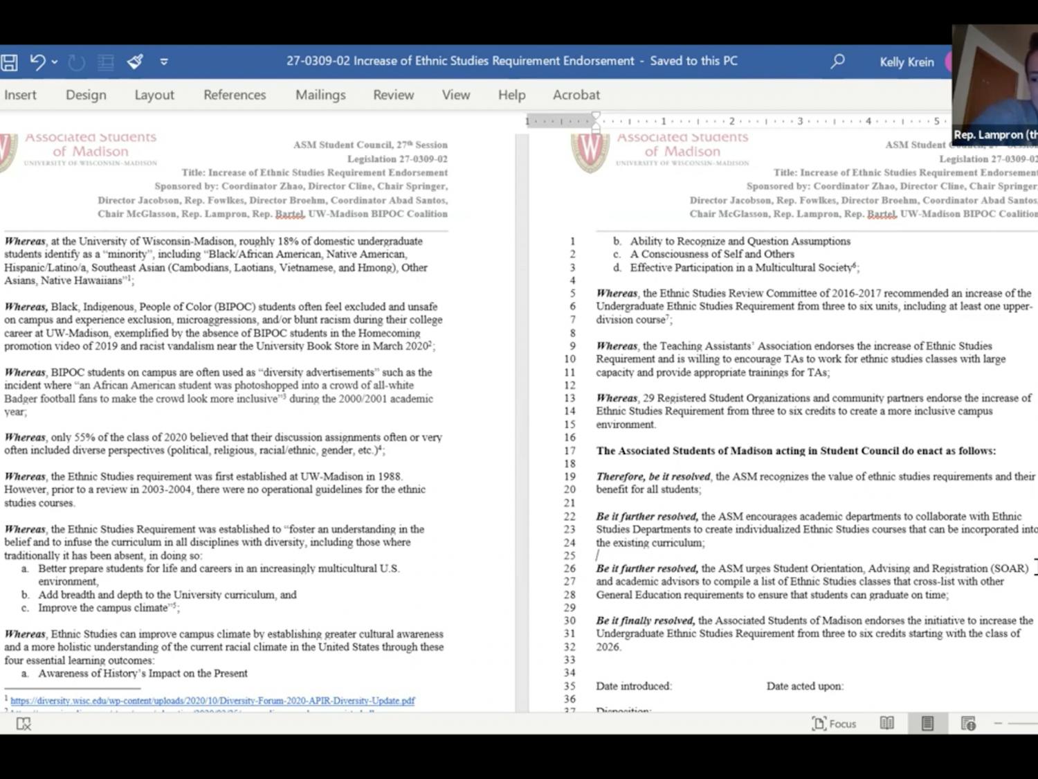 ASM meeting over Zoom on March 9th