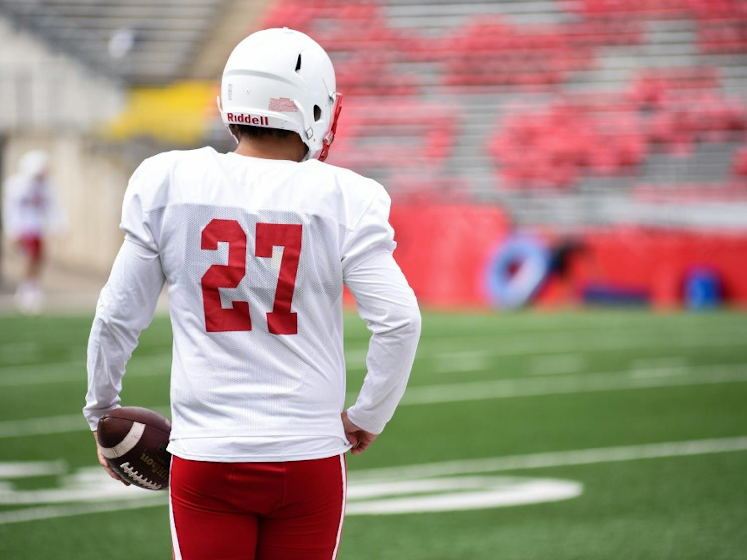 Kicker Rafael Gaglianone switched his number from No. 10 to No. 27 this offseason in honor of his friend and&nbsp;Nebraska kicker Sam Foltz, who passed away in July.