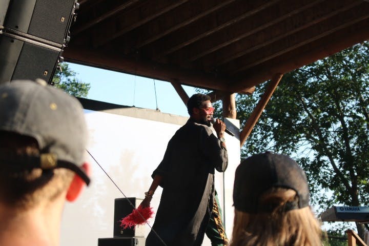 serpentwithfeet captivated audiences on Friday at the intimate IV stage.