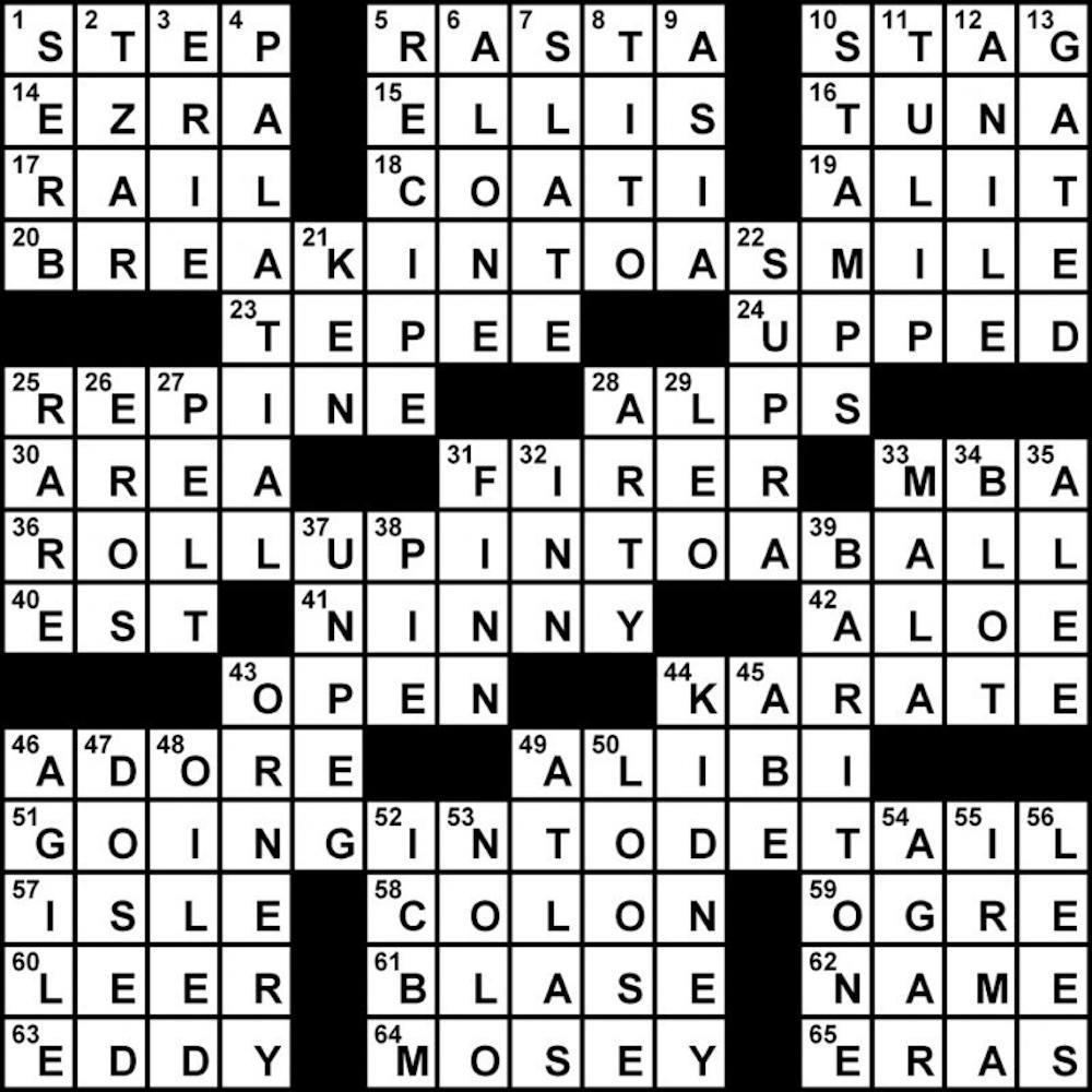 Crossword Solution - 05/08/2012