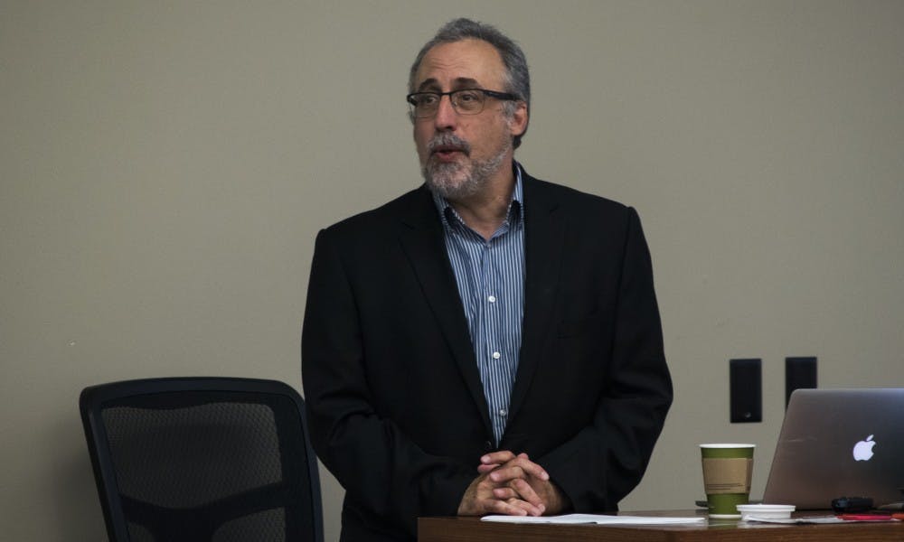 Professor Howard Schweber led a discussion on free speech issues Monday.