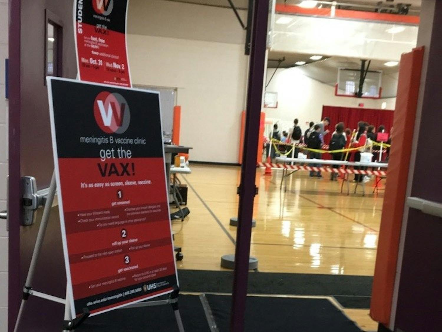 From Oct. 20 until Nov. 2, UW-Madison's University Health Services vaccinated roughly 20,400 students for meningitis B at the Southeast Recreational Facility with the help of student volunteers.