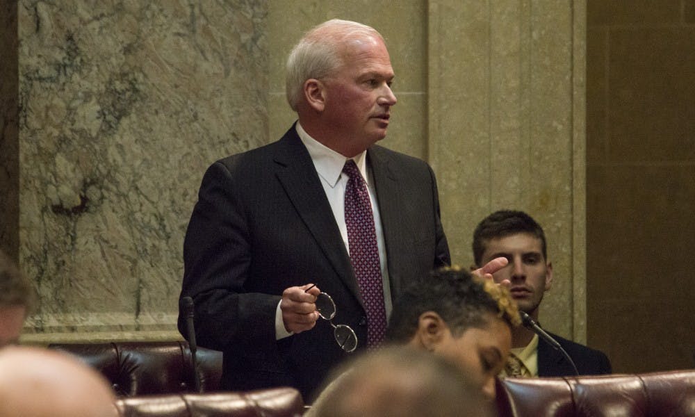 Majority Leader Scott Fitzgerald pushed the state Senate to oust leaders of the ethics and elections agencies, while some officials deny they have the right to do so.