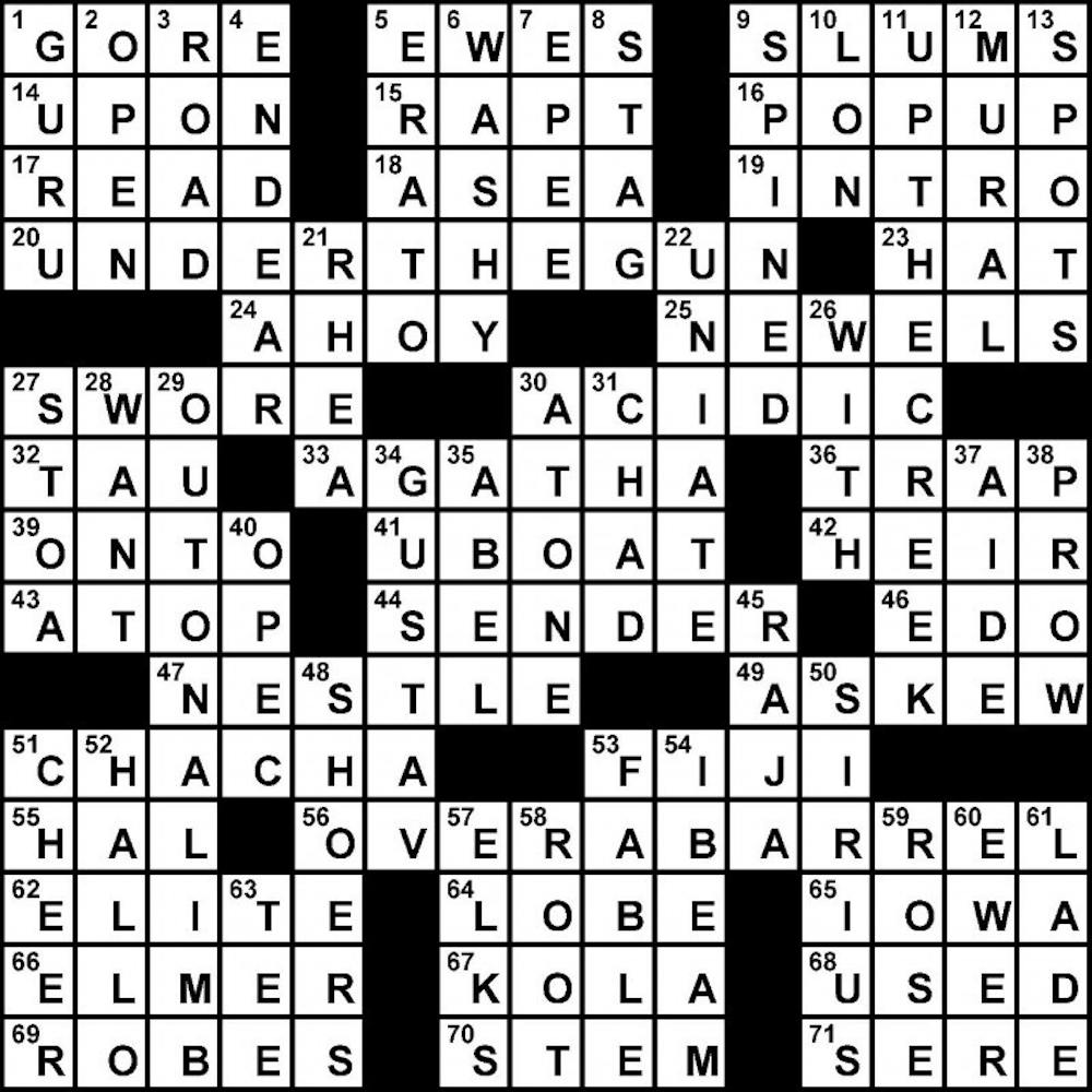04/28/2011 - Crossword Solution