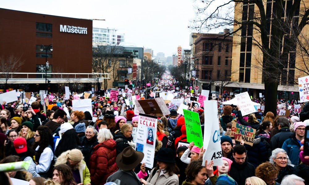 With estimates of attendees between 75,000 and 100,000, the March on Madison drew in 41 percent of the city’s population on Saturday.
