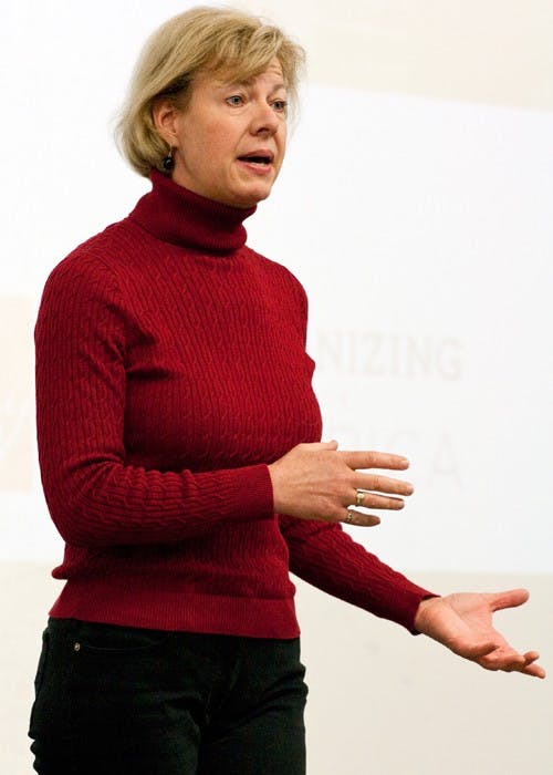 Students discuss activism with Baldwin at forum Saturday