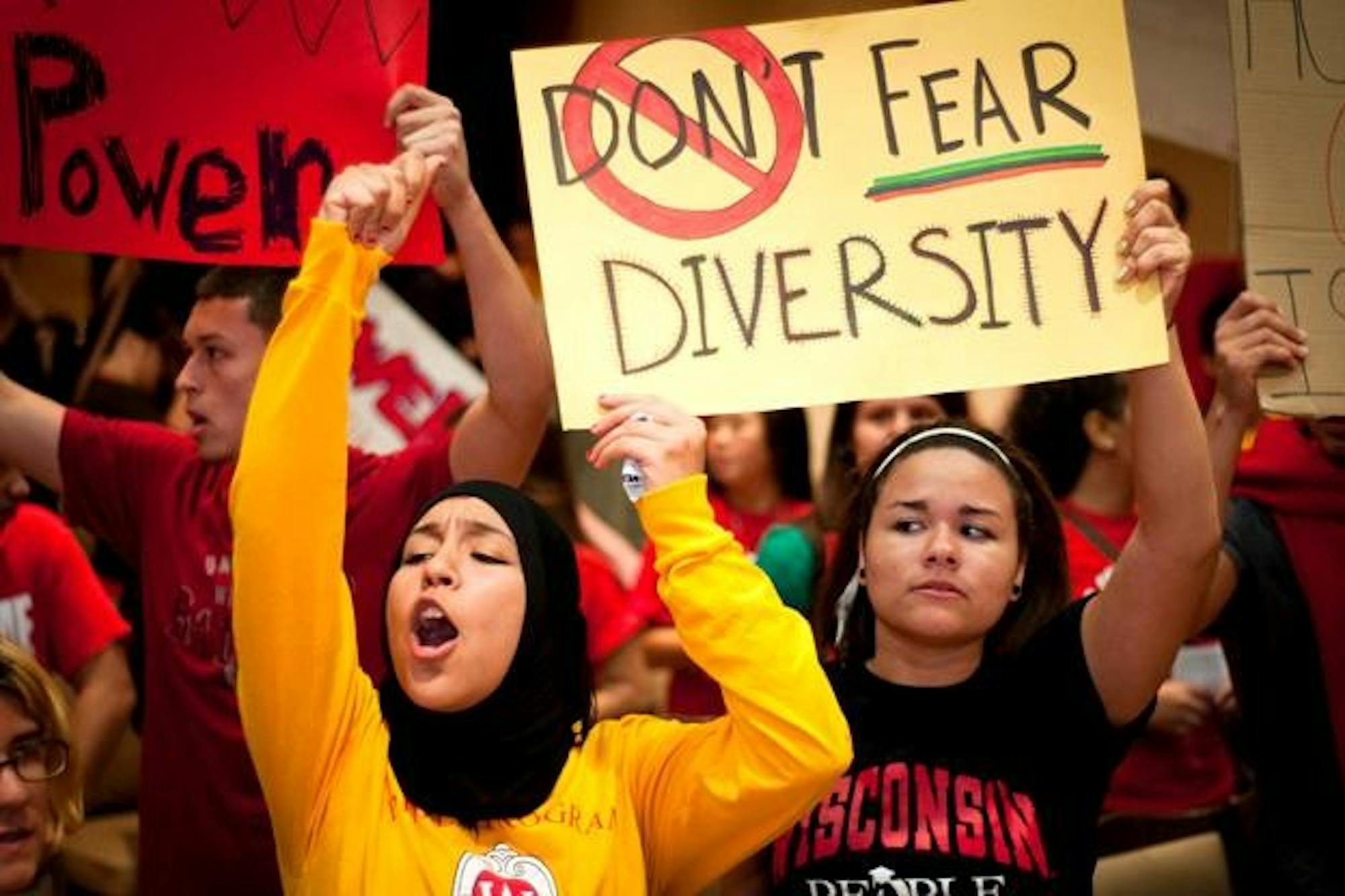 Students rally, march to debate