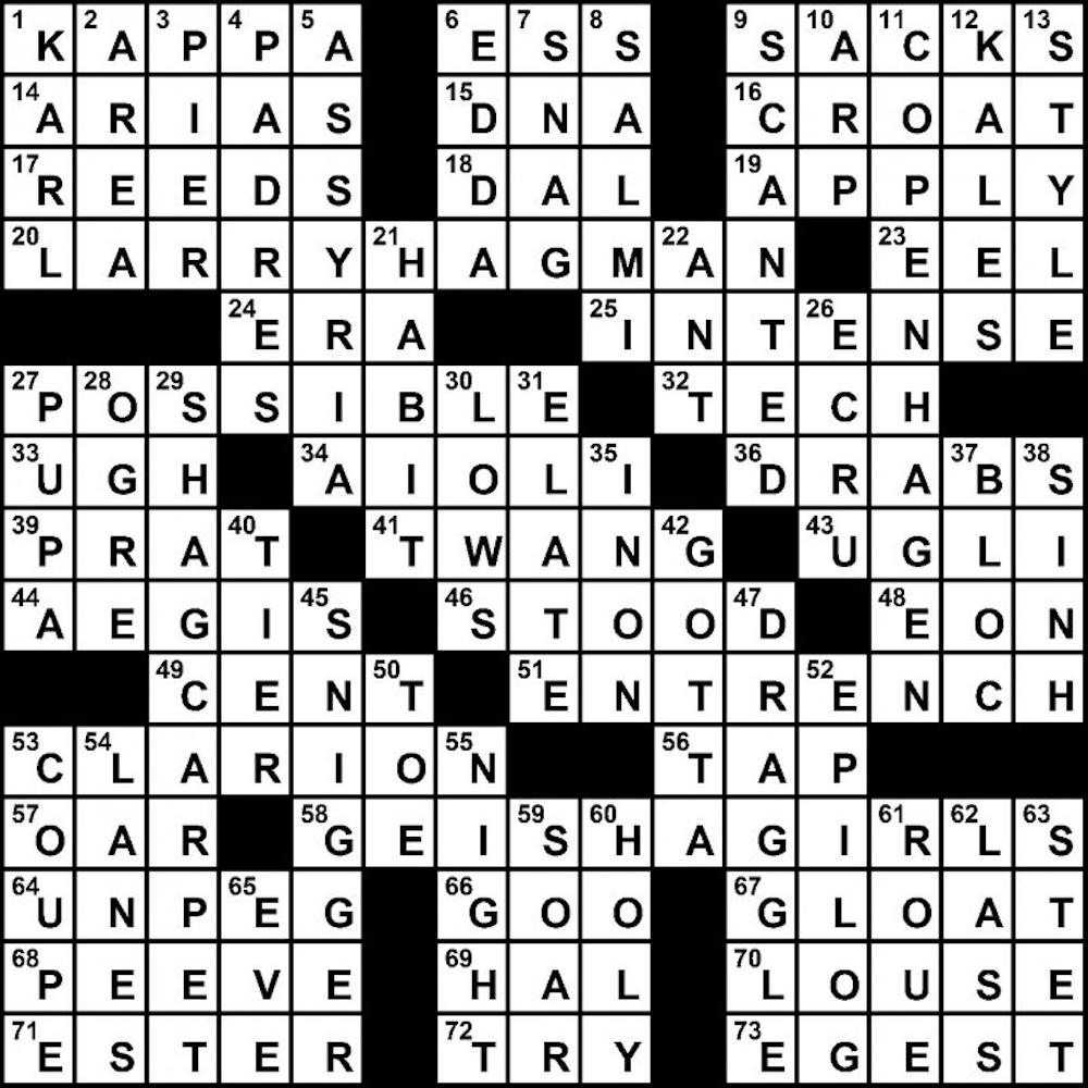 09/14/2010 - Crossword Solution