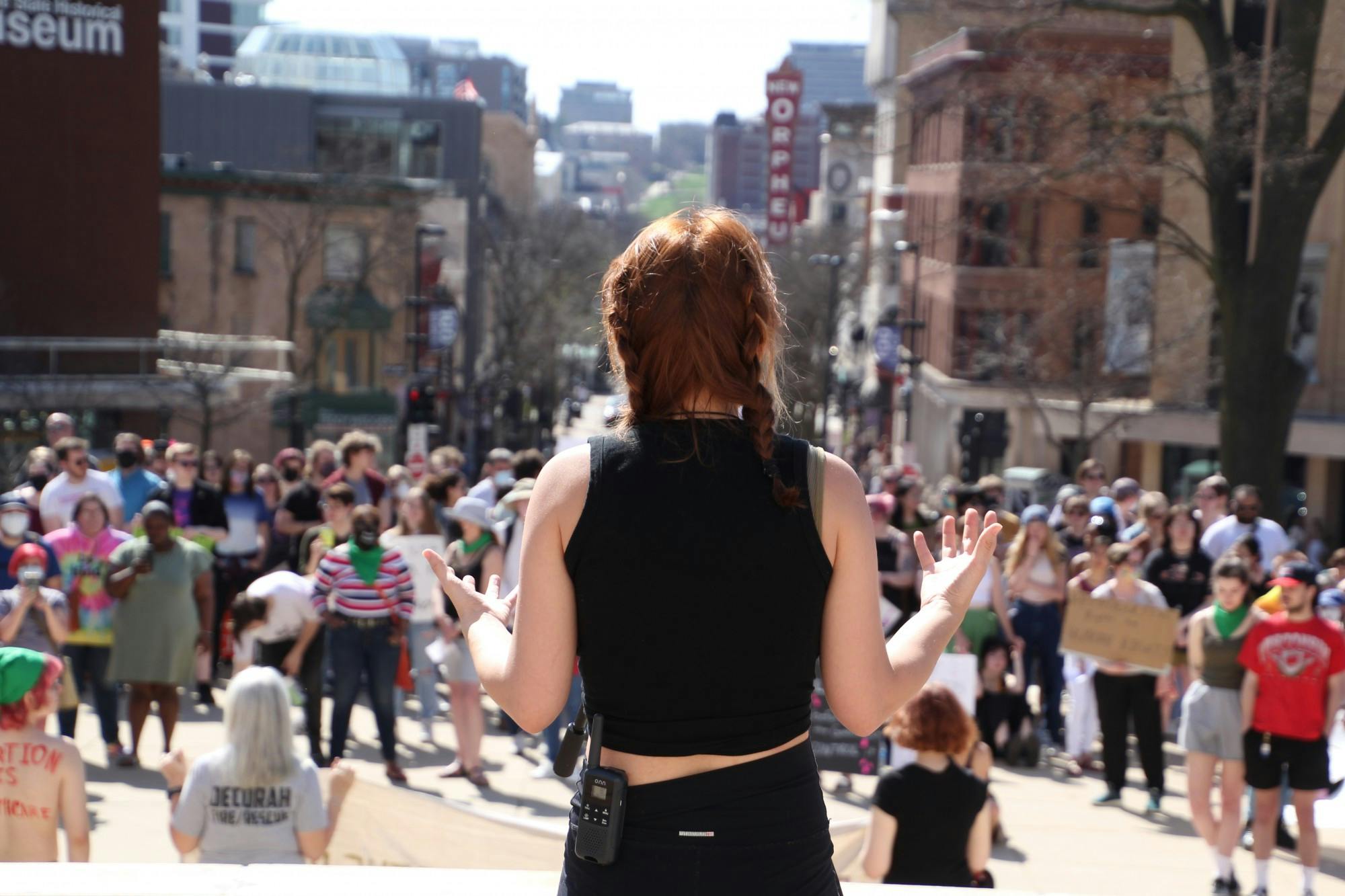PHOTOS: 5/7/22 Reproductive justice activists continue protests against the potential overturning of Roe v. Wade