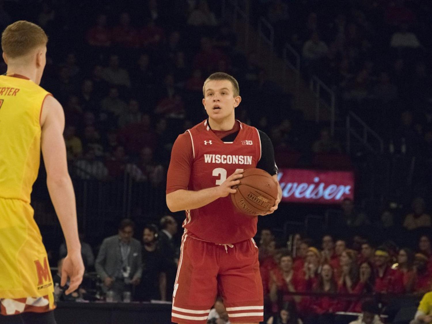Sophomore guard Brad Davison and the Badgers hope to get back to the NCAA Tournament this season. 