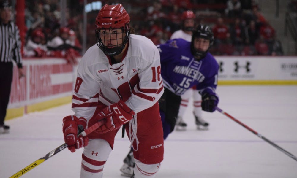 Abby Roque and the Badgers face Minnesota in the first round of the NCAA Tournament. UW lost to the Gophers 3-1&nbsp;last week in the WCHA Tournament championship.