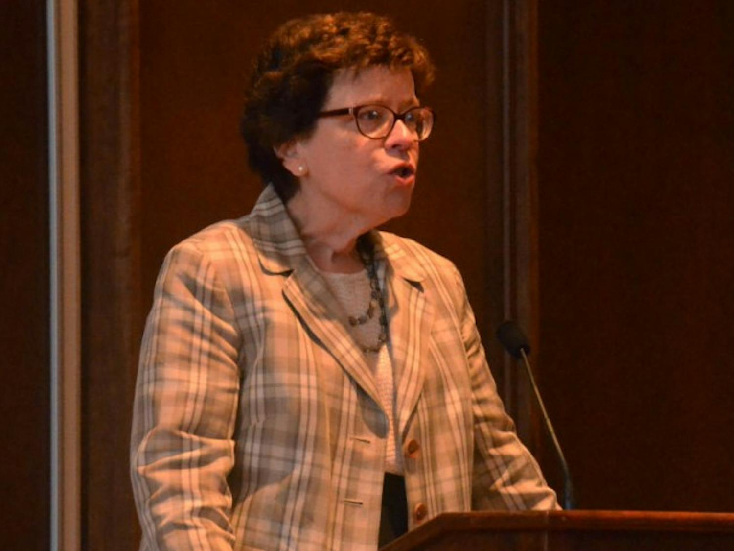 Chancellor Blank frequently speaks on the topic of the negative effects of excessive alcohol consumption by the student body.