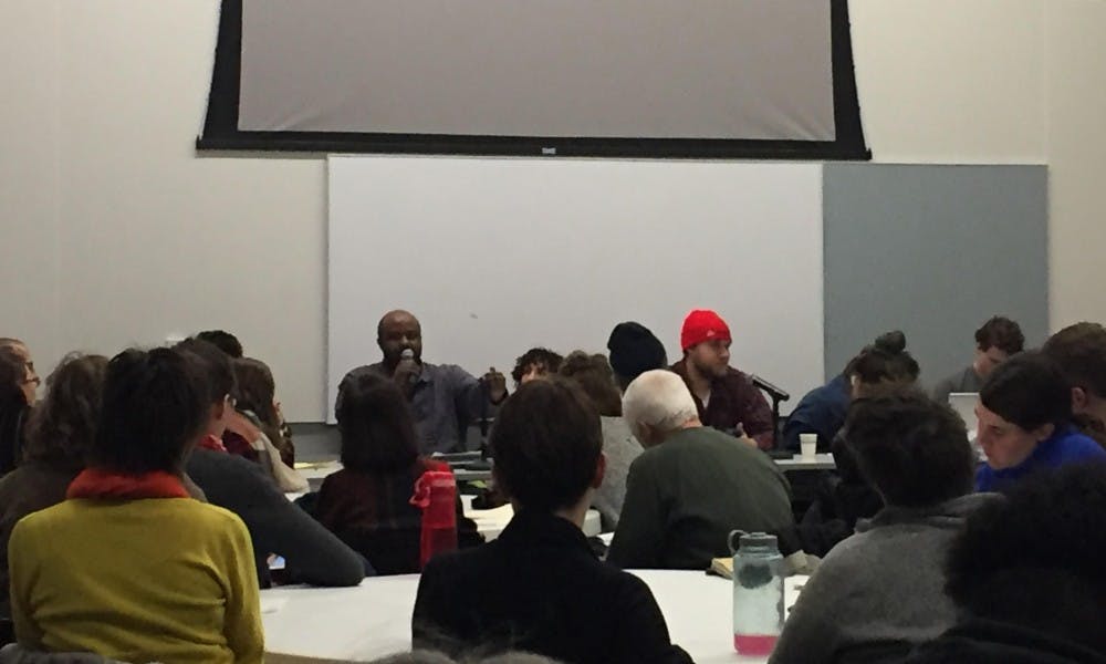 The Derail the Jail movement held a teach-in Monday night in order to increase awareness about what they call racially unjust government practices, specifically surrounding mass incarceration.