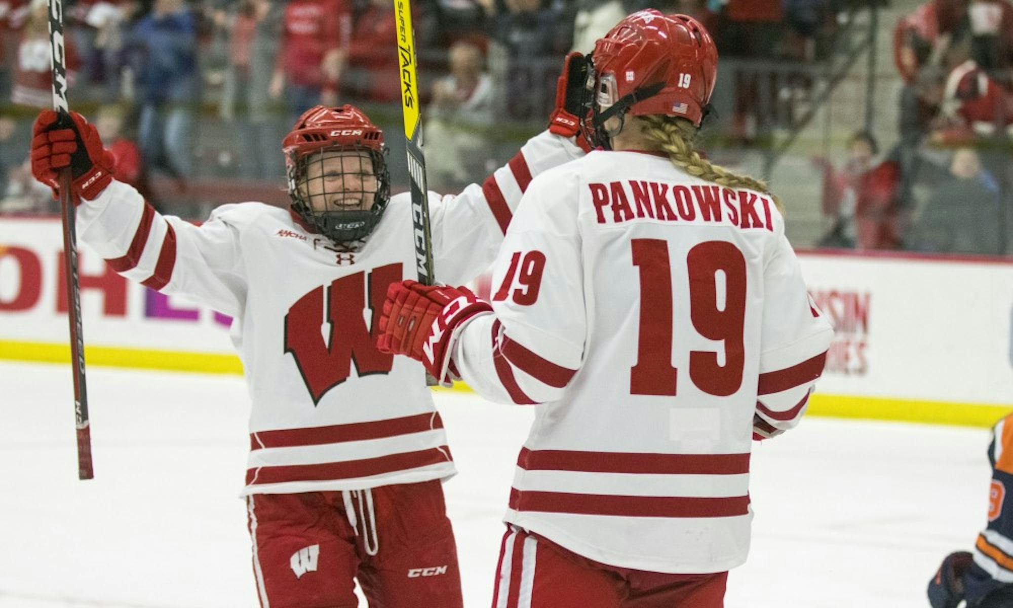 Senior forward Annie Pankowski scored five of Wisconsin's 11 goals in the NCAA tournament as the Badgers captured their fifth national title.