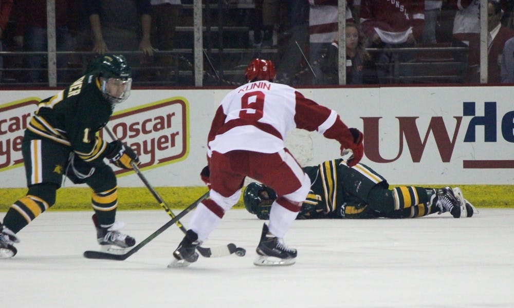 Kunin played a huge role in the Badgers win Saturday.&nbsp;