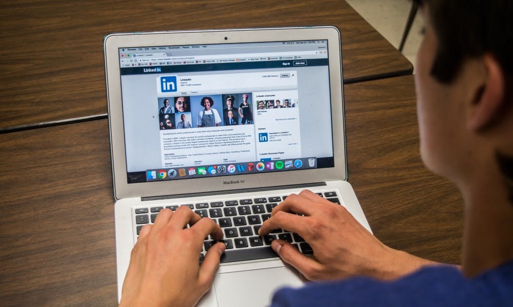 Many students turn to LinkedIn to connect with employers.