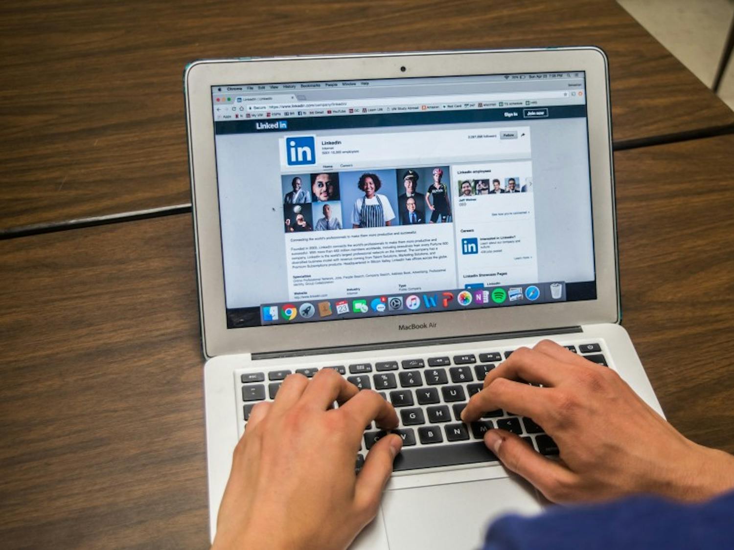 Many students turn to LinkedIn to connect with employers.