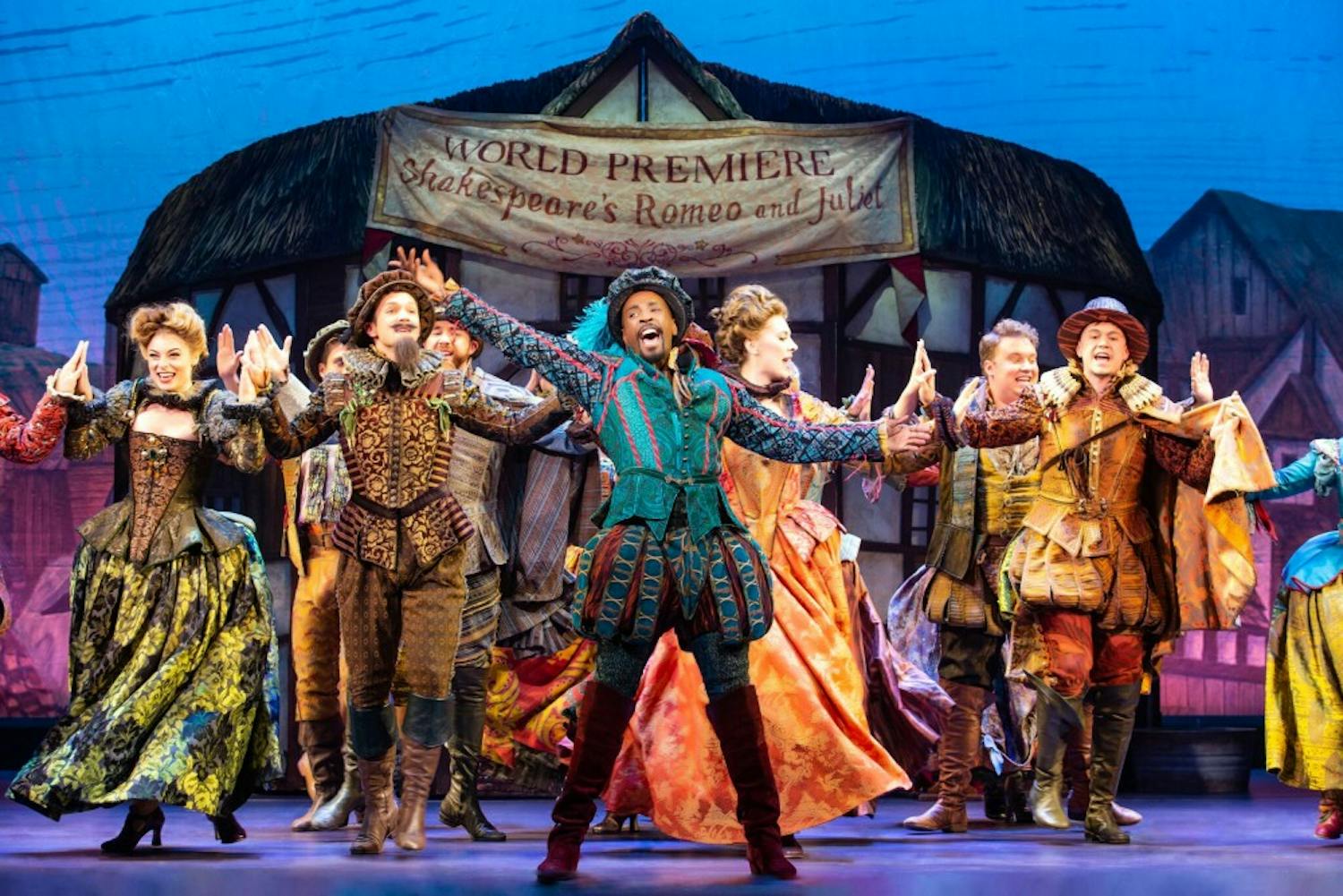 The playful Broadway musical set in Renaissance-era London centered on the plight of brothers Nick and Nigel Bottom and their struggle to become as famous and renowned as William Shakespeare.