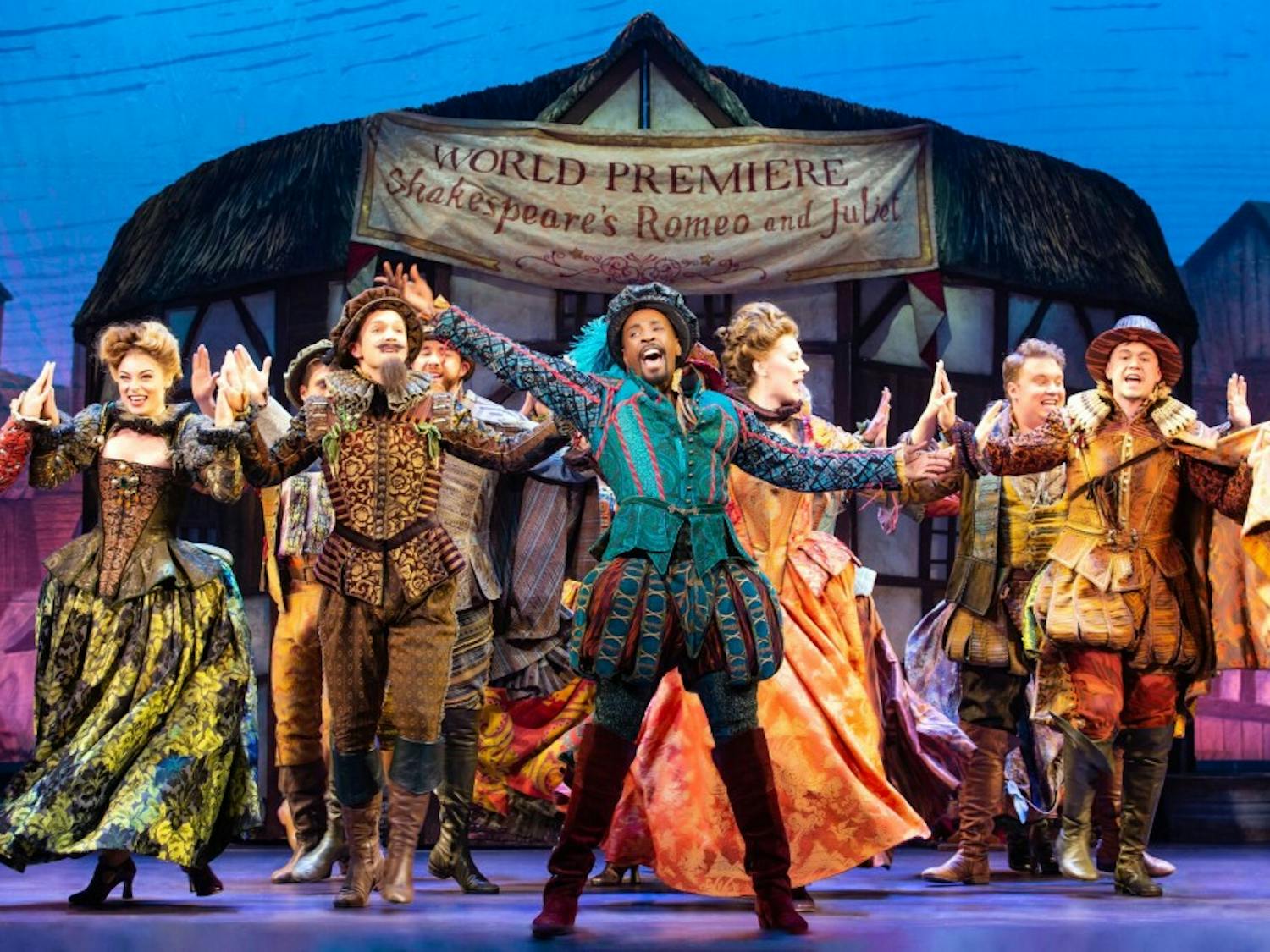 The playful Broadway musical set in Renaissance-era London centered on the plight of brothers Nick and Nigel Bottom and their struggle to become as famous and renowned as William Shakespeare.